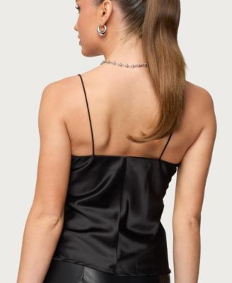 Women's Jema Cupped Satin Effect Top