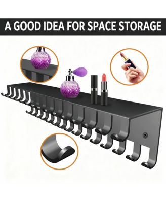 Wall Hanging Jewelry Organizer with 30 Hooks for Necklaces and Bracelets