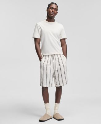 Men's Striped Relaxed 9" Pull-On Shorts