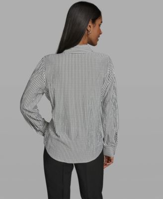 Women's Button-Front Collared Shirt