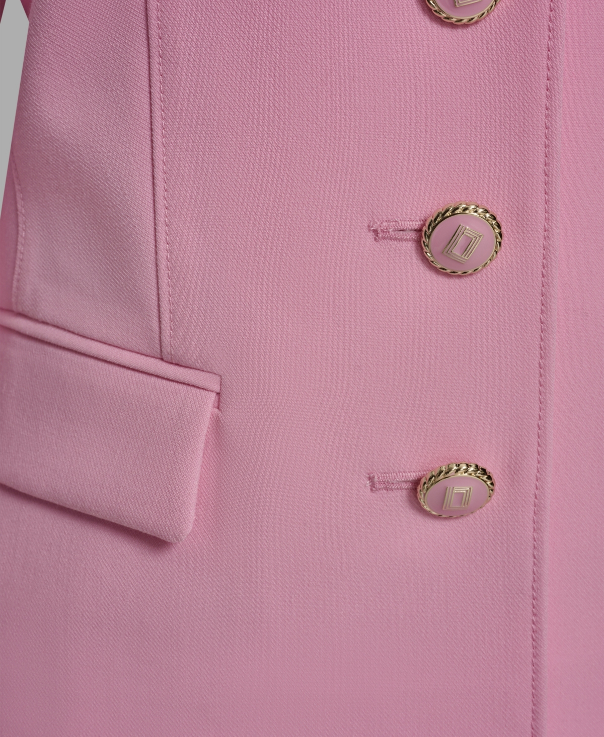 Karl Lagerfeld Paris Women's Cropped Collared Woven Jacket