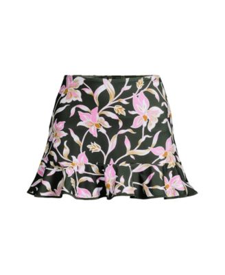 Women's Ruffle Hem Mini Swim Skirt