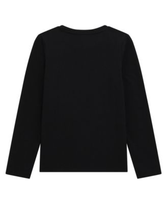 Girls' 7-16 Long-Sleeve Rhinestone-Embellished Logo T-Shirt