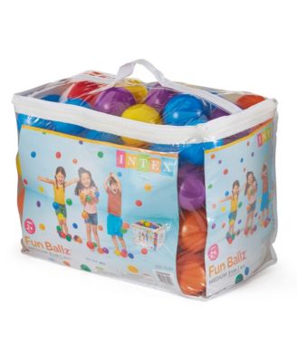 100-Pack Large Plastic Multi-Colored Fun Ballz For Ball Pits Bounce House