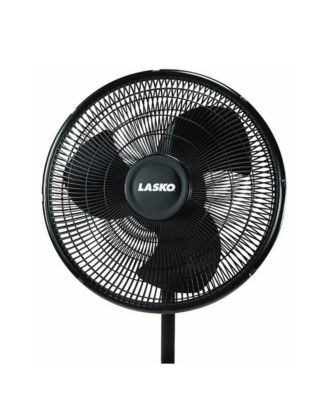 16" 3-Speed Adjustable Tilting Oscillating Standing Pedestal Fan, Black