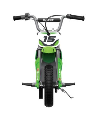 MX400 Dirt Rocket 24V Electric Toy Motocross Dirt Bike, Green (2 Pack)