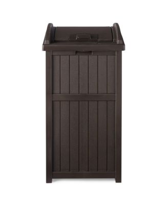 Trash Hideaway Outdoor Patio 33 Gal Garbage Waste Trash Can Bin (3 Pack)