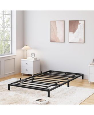 8 Inch Twin Size Metal Bed Frame – Heavy Duty Platform Bed with Storage Space,Steel Support,No Box Spring Needed, Easy Assembly
