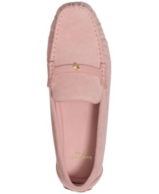 Women's Flower Stud Round Toe Moccasin Loafers