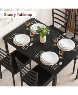 Dining Table for 2 Small Table and Chairs Set of 2 Dinette Set for 2 Square Dinner Table Set 3 Piece Kitchen and Dining Room Sets.