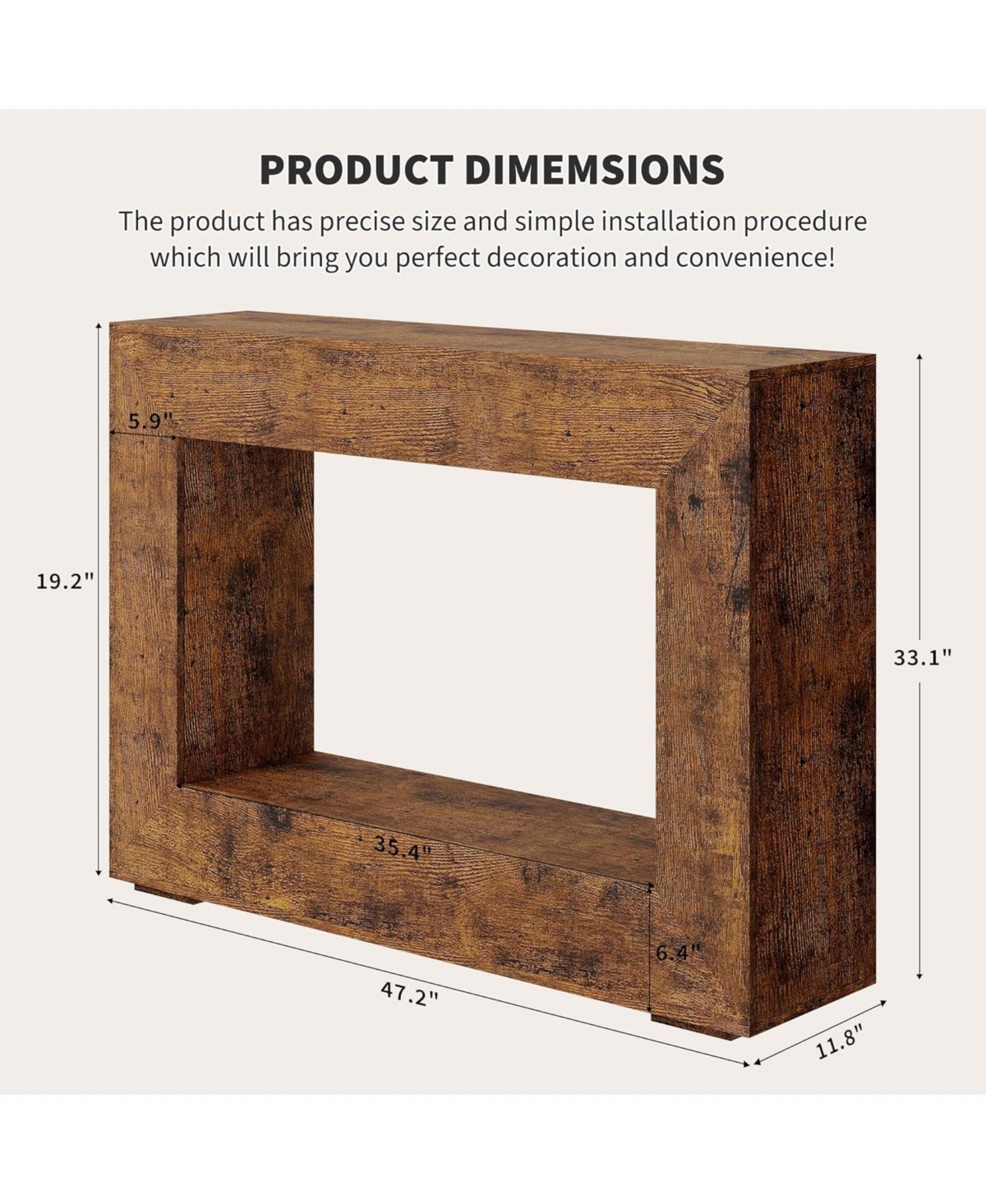 gaomon Farmhouse Console Table