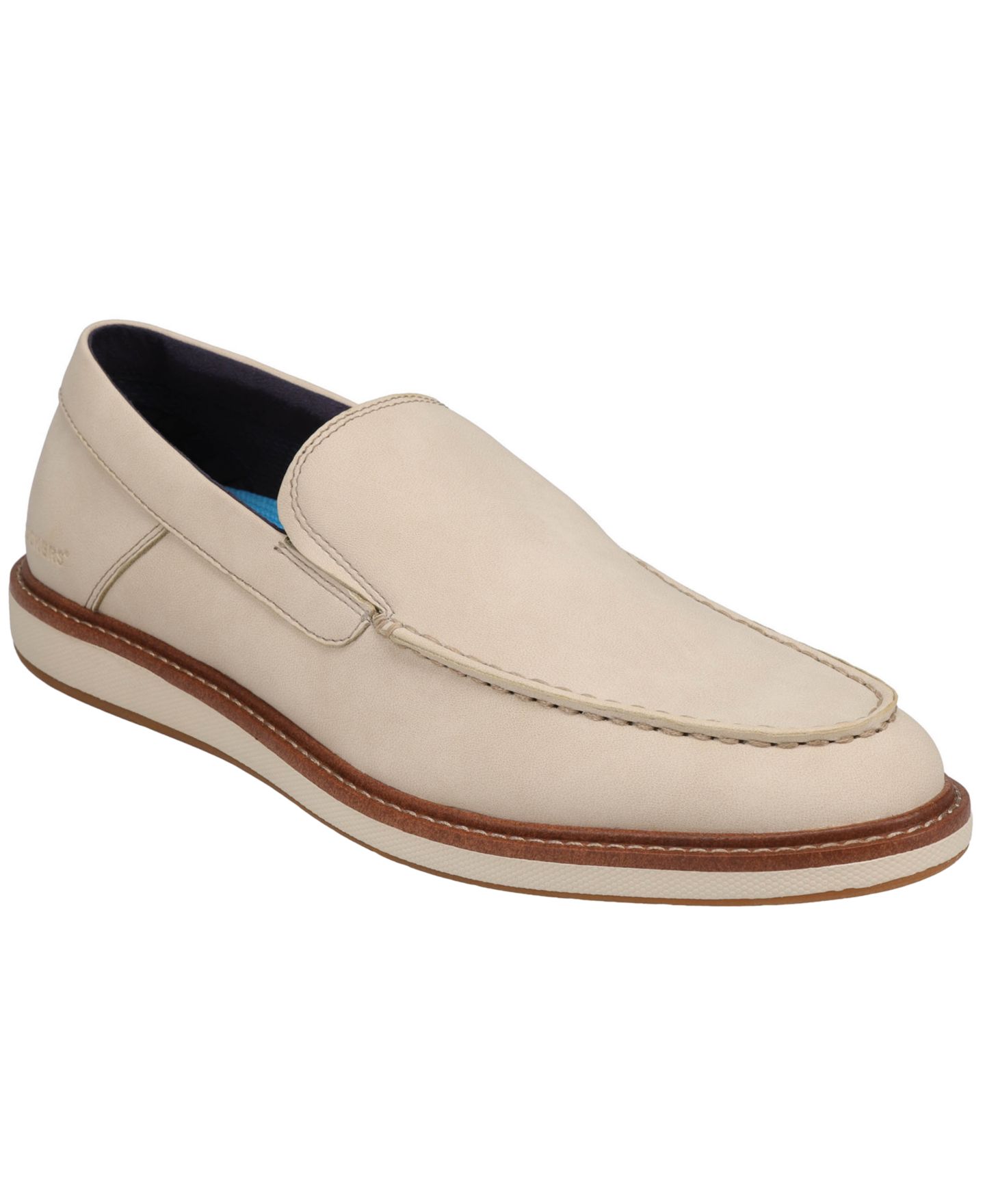 Мужские туфли Dockers Harmon Casual Crazy-Horse Slip-On, цвет: Молочный белый — фото 1