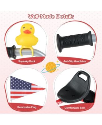 Toddler Tricycle with 3-Position Seat and Storage Basket for Kids