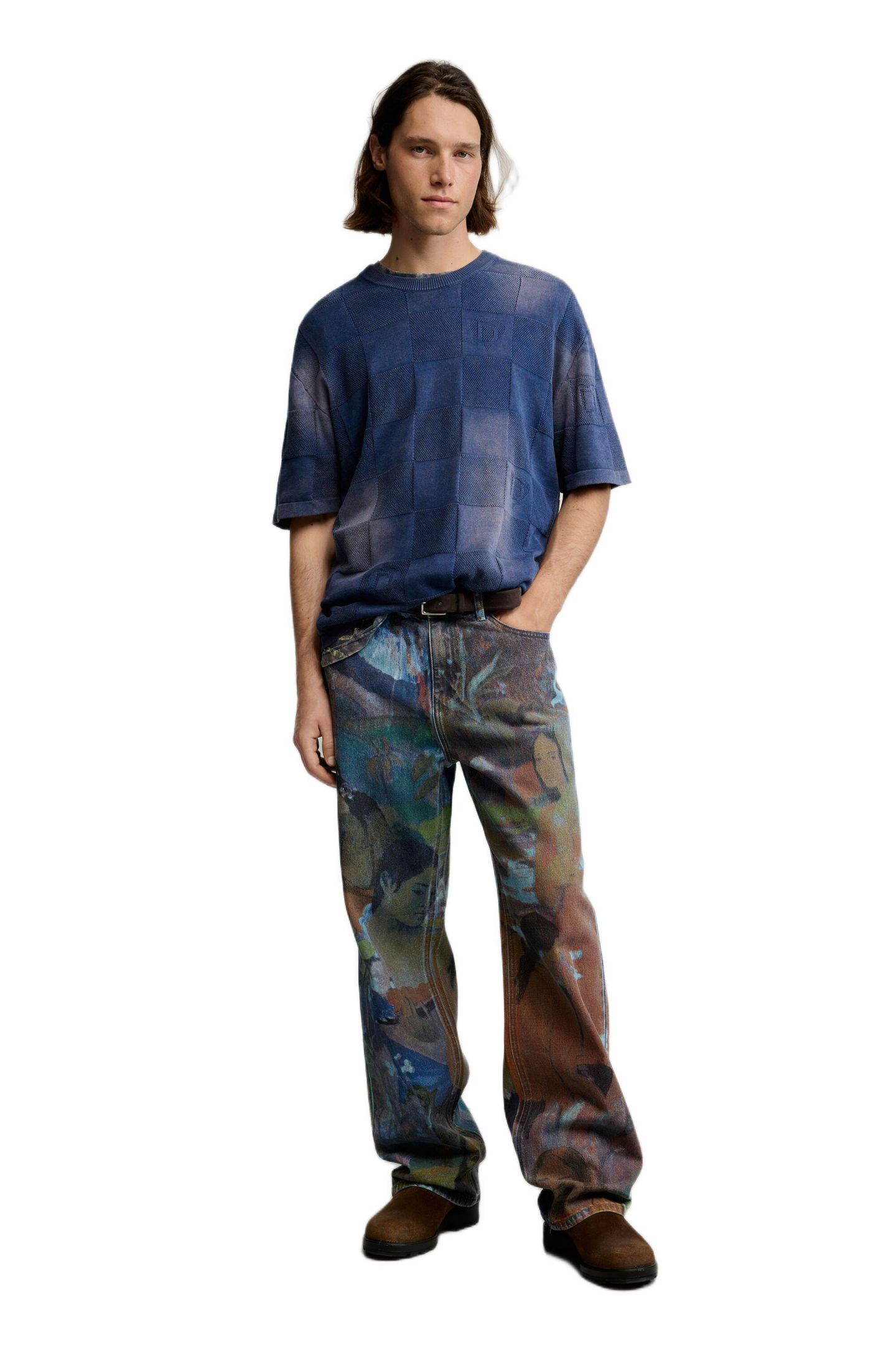 Мужские джинсы Desigual Gaugin denim trousers, цвет: Синий — фото 2