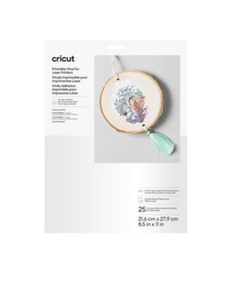 8.5" x 11" White Printable Vinyl Sheets 25 Count