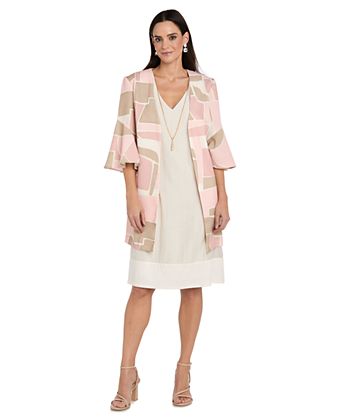 womens jacket dresses Plus Size Short Dress Jacket Style R&M Richards 9636W The Jovani 42124 Formal Long Chic Contemporary Jacket Dress will make a stylish impression Catherines Women's Plus Size Sparkling