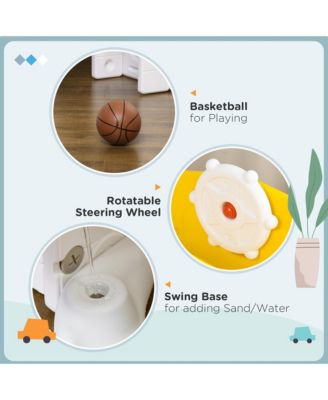 8 in 1 Toddler Slide and Swing Set with 2 Slides for Ages 1-3,