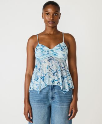 Women's Sweetheart Neck Polly Top