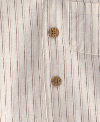 Baby Boys' Collared Striped Shirt and Shorts, 2-Piece Set