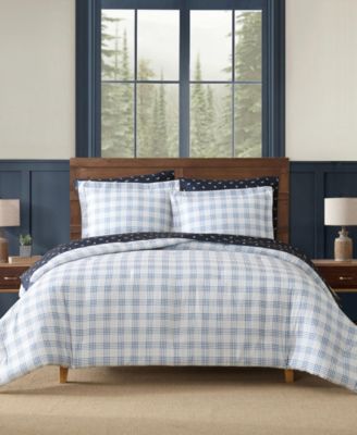 Beach Pine Plaid 7-Pc. Comforter Set, Queen