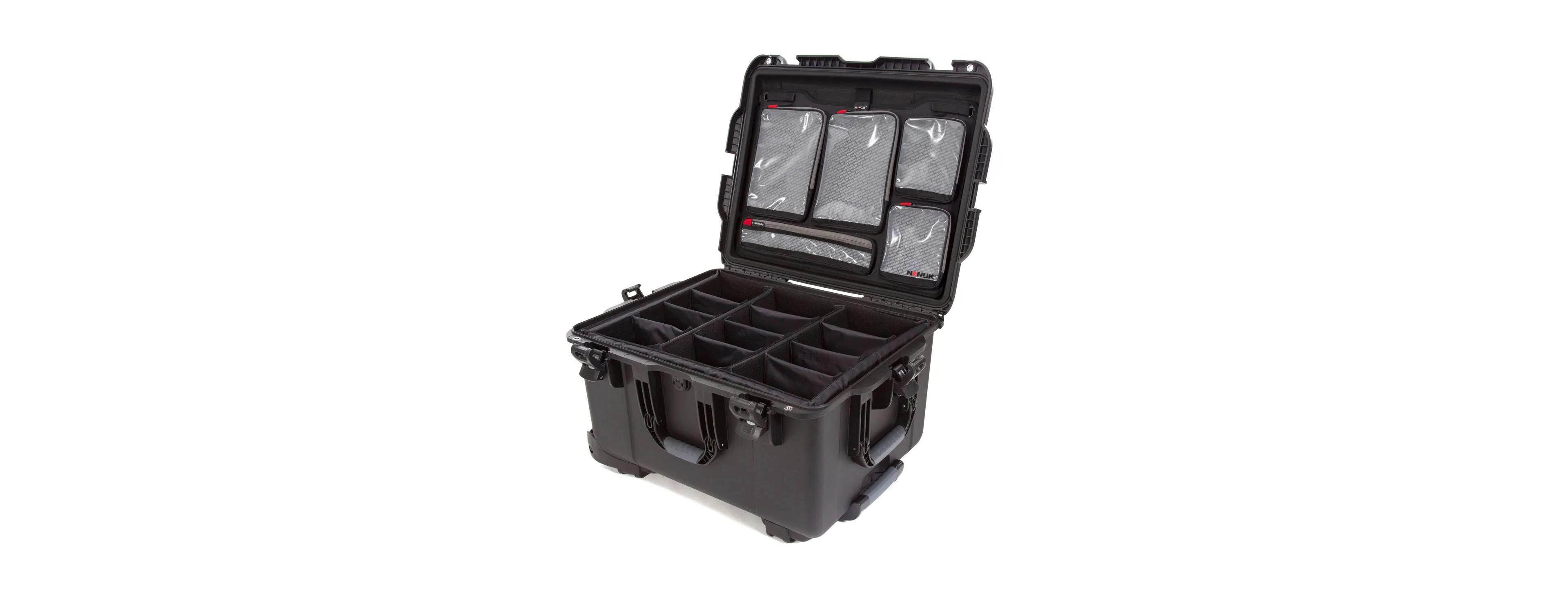 Nanuk Wheeled Series 960 Lightweight Nk-7 Resin Waterproof Hard Case with Padded Dividers and Lid Organizer