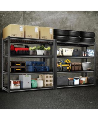 4-Tier Adjustable Steel Shelving