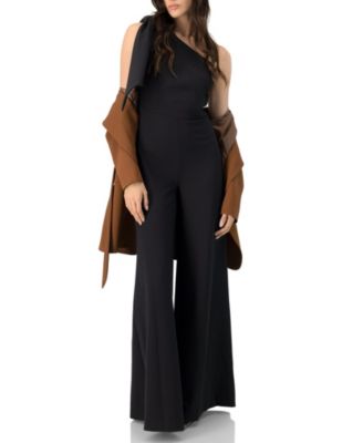 Women's One-Shoulder Wide-Leg Jumpsuit