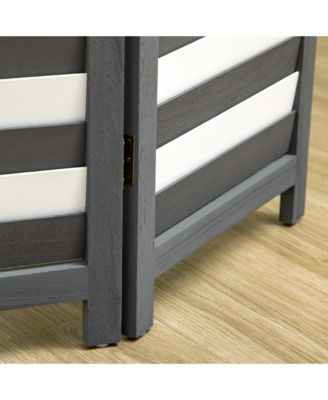 5.6' 4 Panel Room Divider Folding Privacy Screen Panel, /