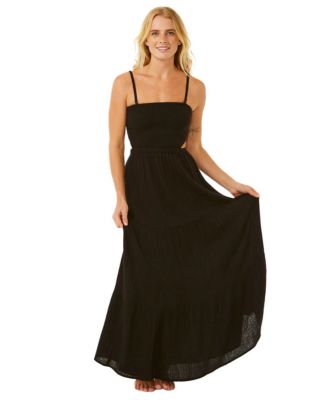 Women's Premium Surf Straight Neck Maxi Dress