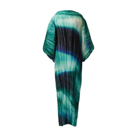 Женское платье Leem Printed Plisse Batwing, цвет: Зелёный