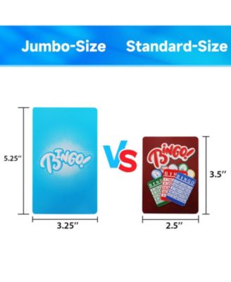 Jumbo Bingo Calling Cards, Plastic Coated Bingo Playing Deck of Cards