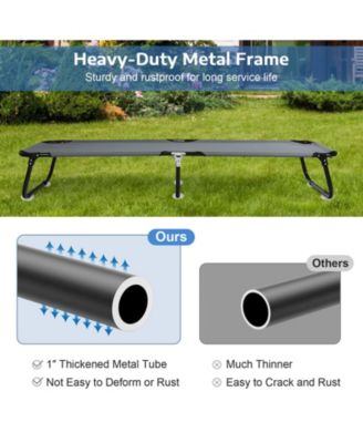 Outdoor Folding Camping Bed Cot for Sleeping, Hiking, Travel, Portable