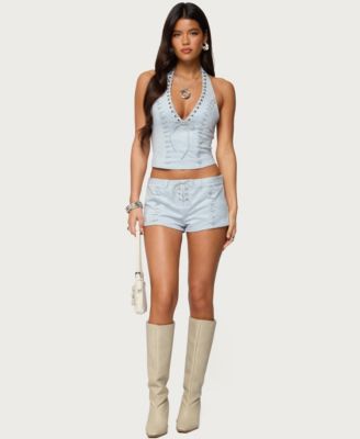 Women's Sloane Faux Suede Micro Shorts