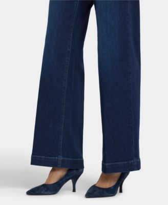 Petite Teresa Wide-Leg Hem Jeans