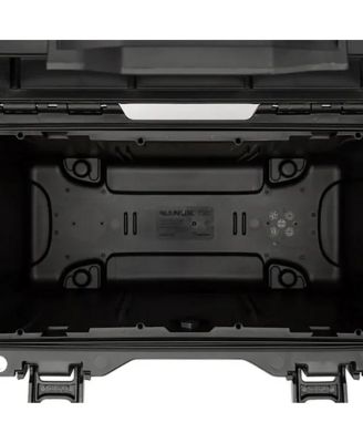 T30 Top Loader Waterproof Hard Case with 2-Pocket Lid Organizer and Padded Dividers, Black