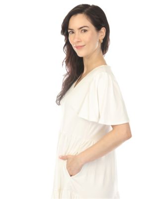 Women's V-Neck Short-Sleeve Dress