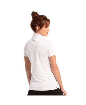 Women's Convertible Zip Mock Short Sleeve Golf Polo