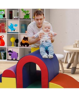 10-Piece Climb and Crawl Activity Play Set, Soft Foam Block for Climbing, Crawling and Sliding
