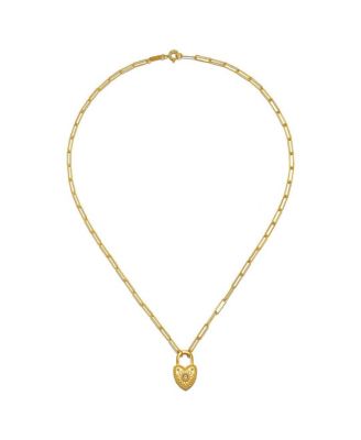 Love Everlasting Padlock Heart Necklace