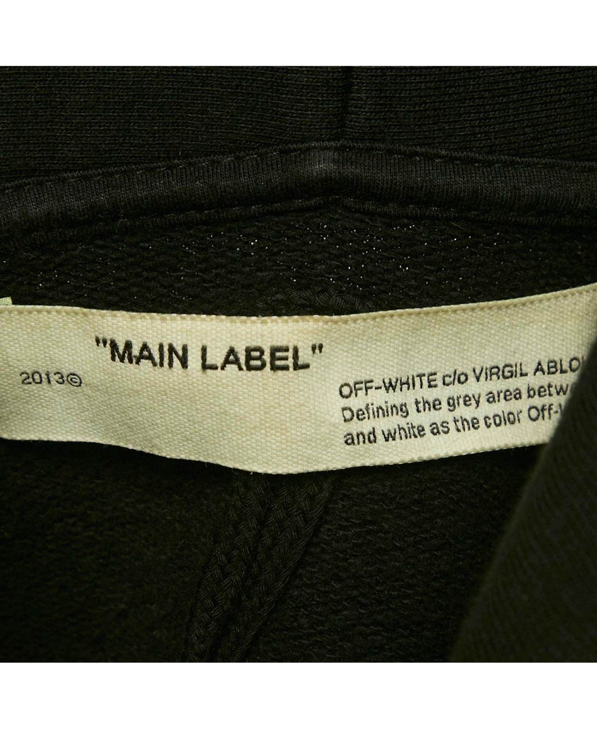 Pre-Owned Off-White Men's Black Waterfall Print Cotton Hoodie