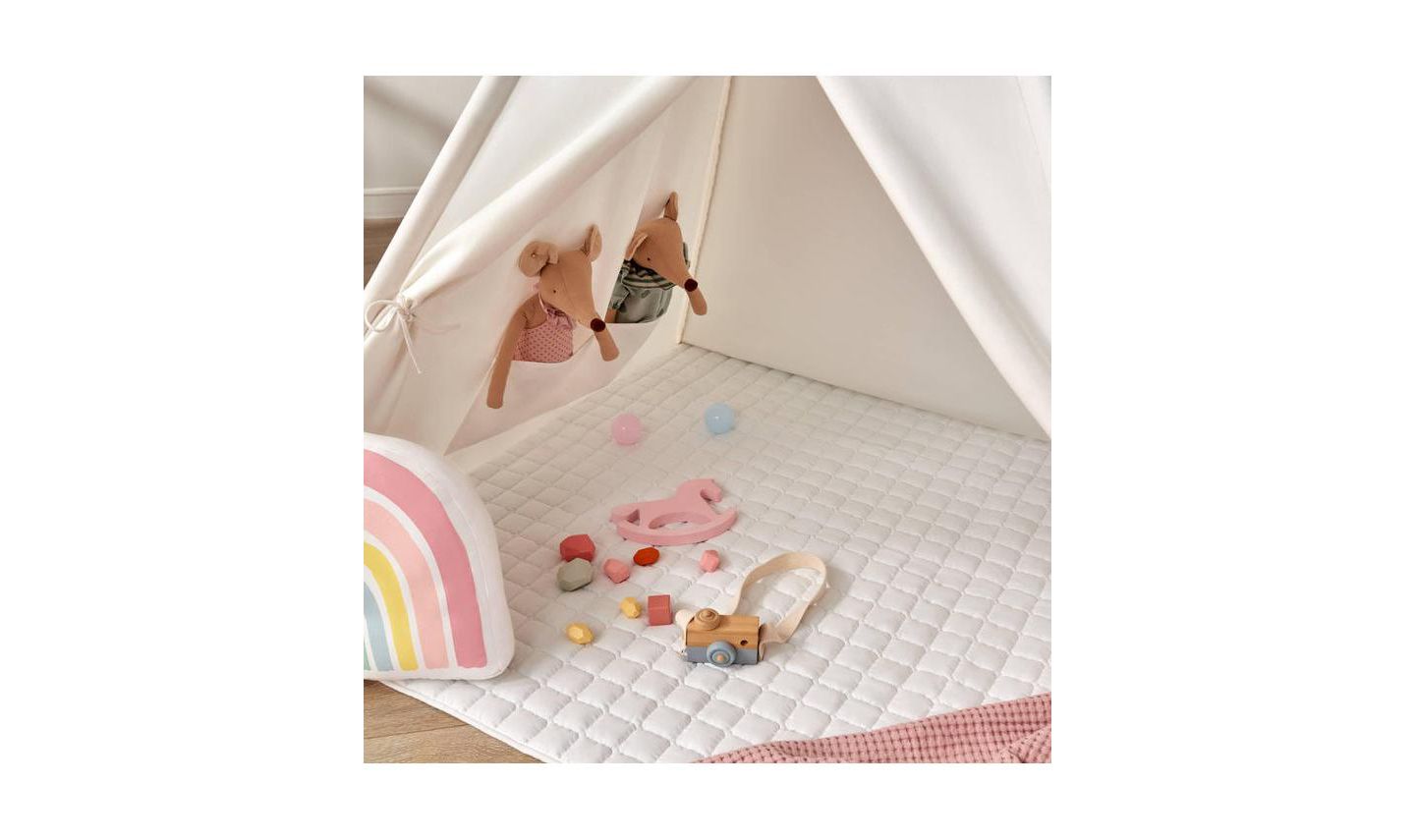 Детская игрушка Tiny Land Teepee Tent for Kids with Mat - Indoor Play Tent with Mat — фото 8