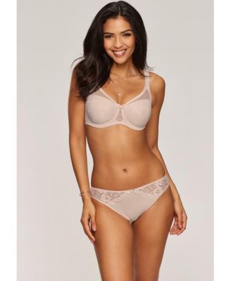 Women's Lace Overlay T-Shirt Bra