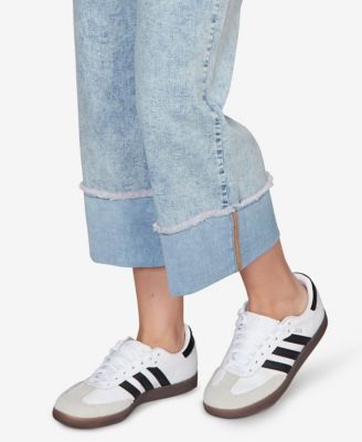 Petite Comfort Waist Wide Leg Cropped Jeans