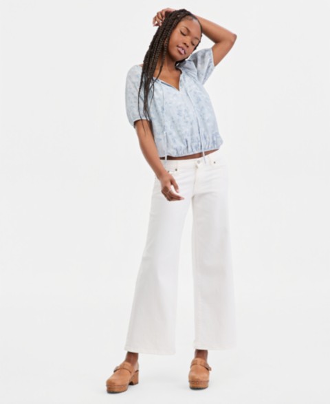 Женские джинсы Lucky Brand Women's Sweet Mid-Rise Wide-Leg Jeans
