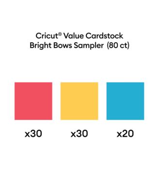 Bright Bows Sampler 80 Sheet 8.5" x 11" Card Stock