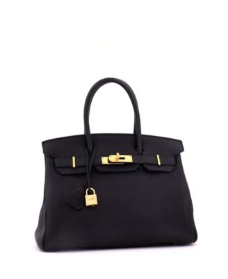 Birkin 30 Handbag Black Togo with Gold Hardware