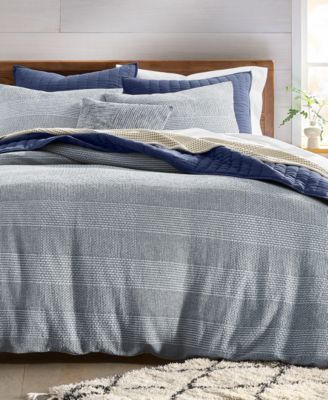 Interlaced Basketweave 3-Pc. Duvet Cover Set, King