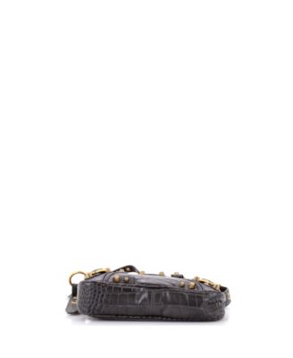 Small Le Cagole Giant Studs Tote Embossed Leather