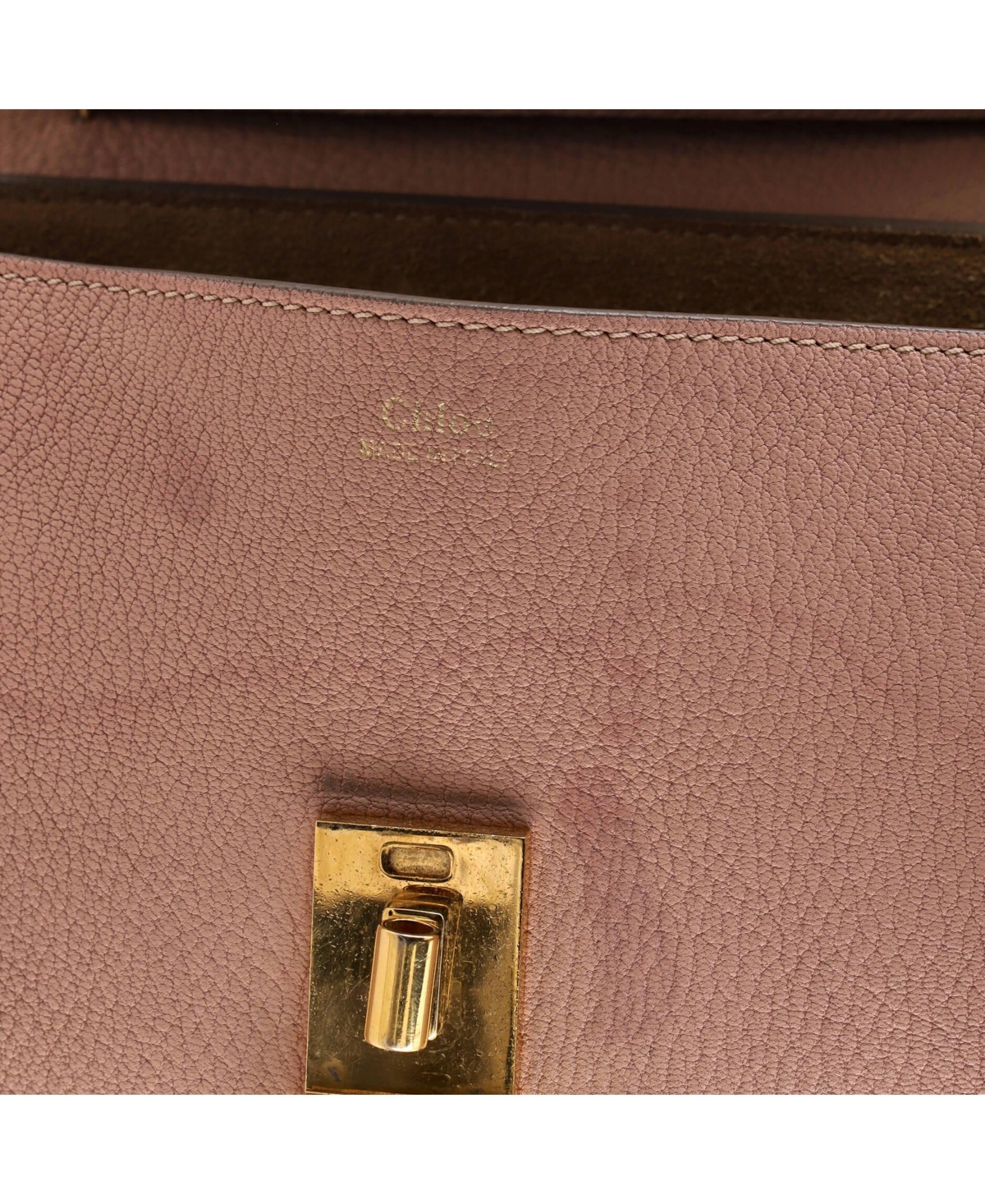 Pre-Owned Chloe Small Drew Patchwork Crossbody Bag Leather