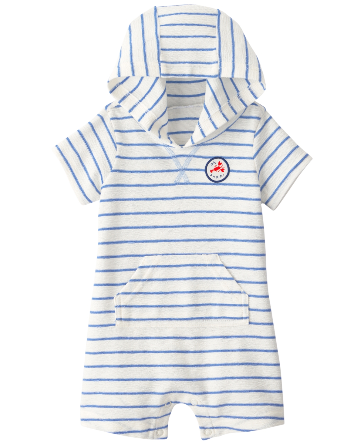 Carter's Baby Boys' Oh Snap Lobster Striped Short-Sleeve Romper